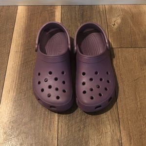 Purple crocs